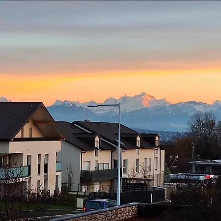 Appartement Balcony With Alpine Views, Garage And Parking, Geneva 15 Min *